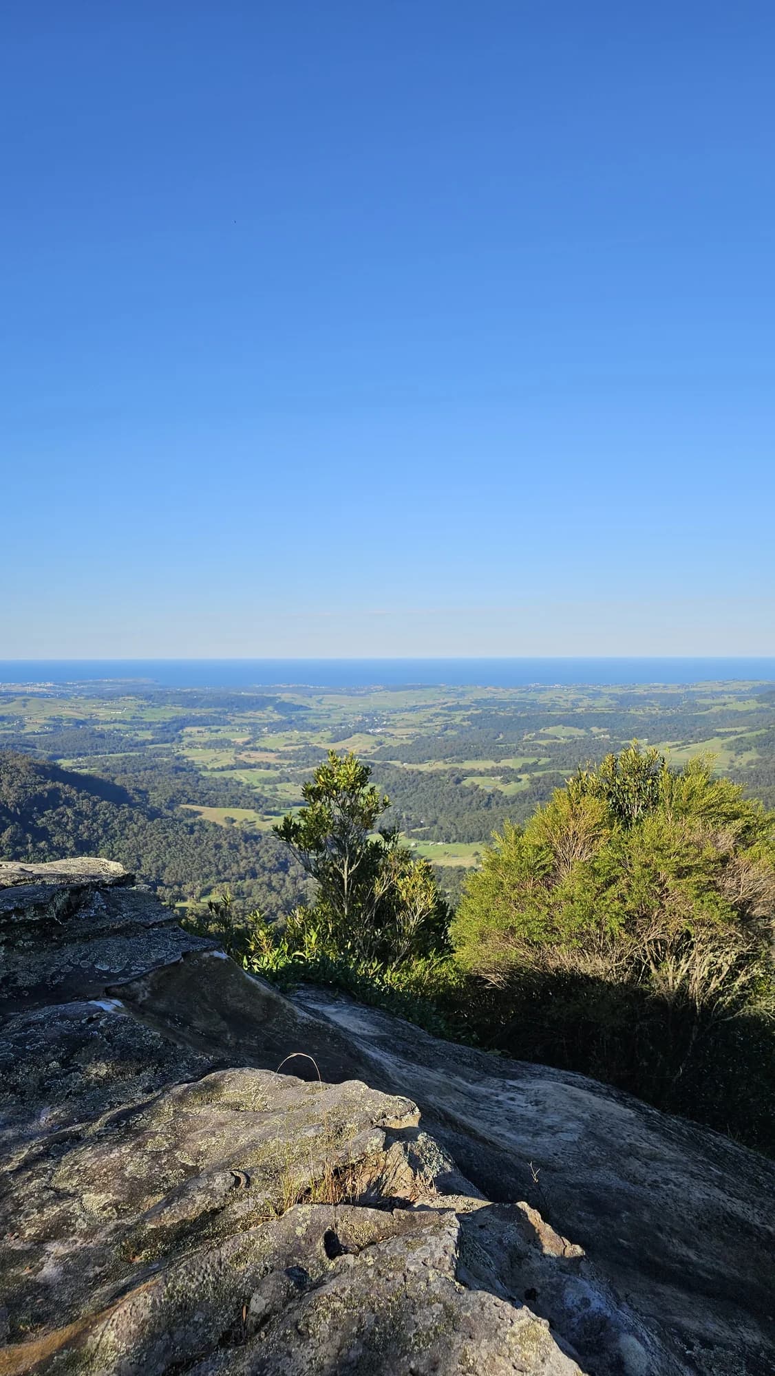 Green hills and the escarpment above the Jamberoo valley
